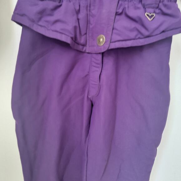Obermeyer Snow‎ Suit Skiwear Purple Women Sz 10 Hayward Wool Blend Thick Stirrup - Picture 7 of 16